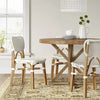 Canton Rattan and Woven Dining Chair White