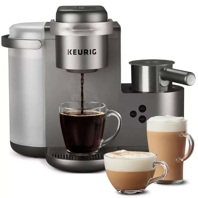 K-Cafe Special Edition Single-Serve K-Cup Pod Coffee, Latte and Cappuccino Maker - Nickel