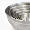 5pc Stainless Steel Non-Slip Mixing Bowls (no lids) Silver