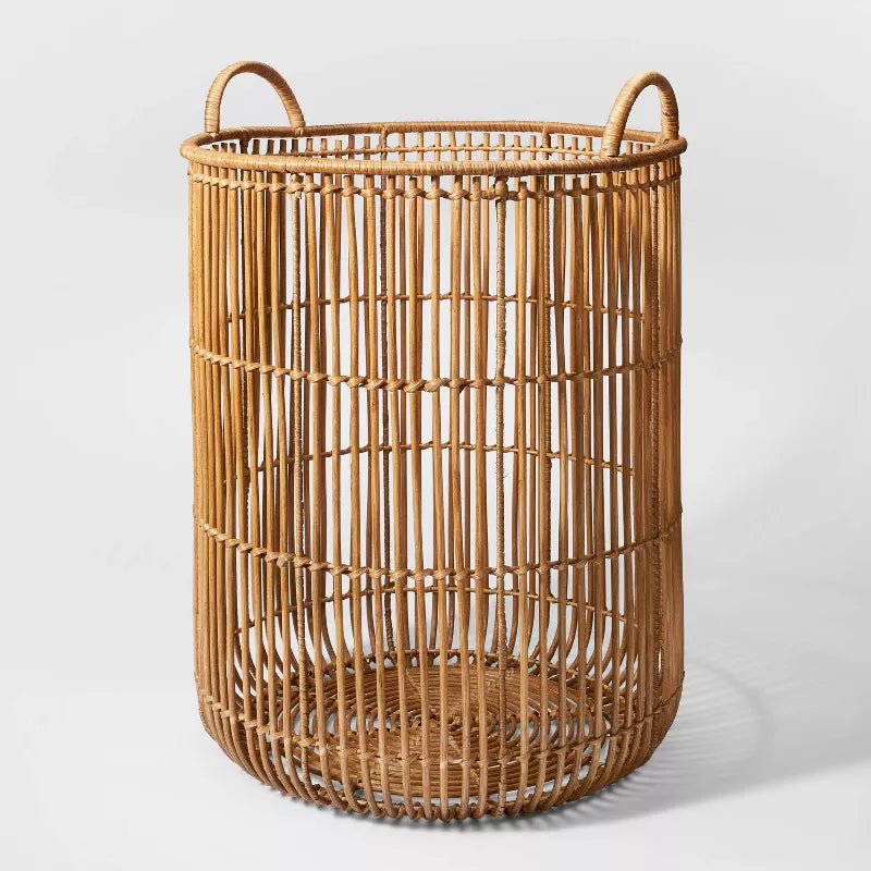 Round Decorative Baskets Natural