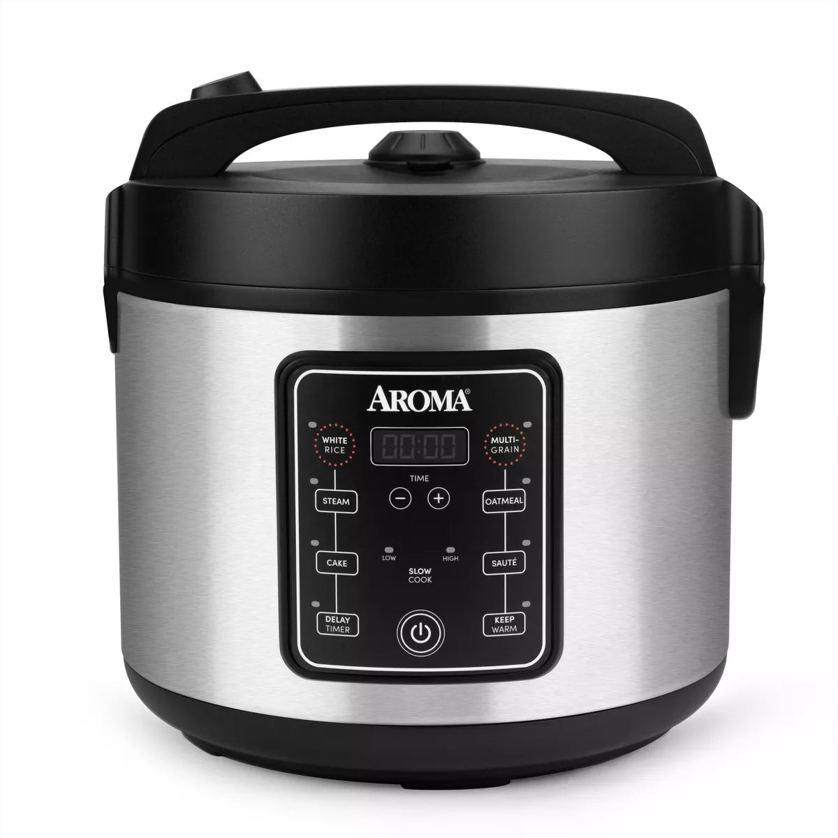 Digital Multicooker & Rice Cooker - Stainless Steel: 5 Settings, Automatic Keep Warm, Nonstick