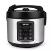 Digital Multicooker & Rice Cooker - Stainless Steel: 5 Settings, Automatic Keep Warm, Nonstick