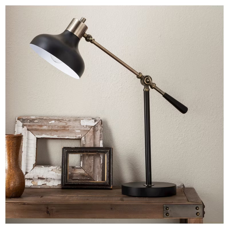 Crosby Schoolhouse Desk Lamp Black