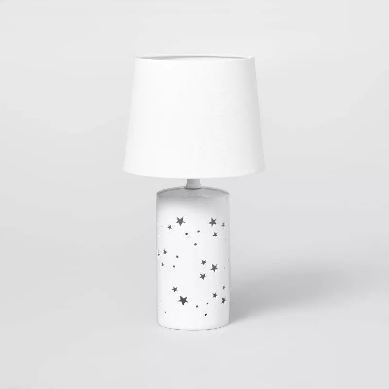 2-in-1 Starry Kids' Table Lamp White