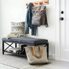 Bleached Jute Fringe Rug