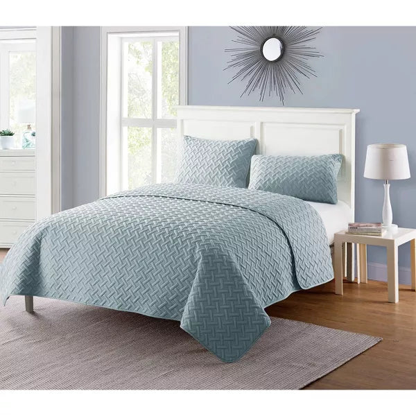 Nina Embossed Quilt Set King