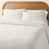 3pc Trellis Pattern Comforter Bedding Set Cream Full/Queen