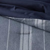 5pc Reversible Heathered Herringbone Stripe Comforter Set - Full/Queen