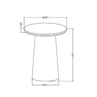 Wooden Round Pedestal Accent Drink Table