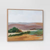 Landscape Framed Canvas Natural