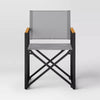 1-Piece Henning Folding Patio Chair Gray