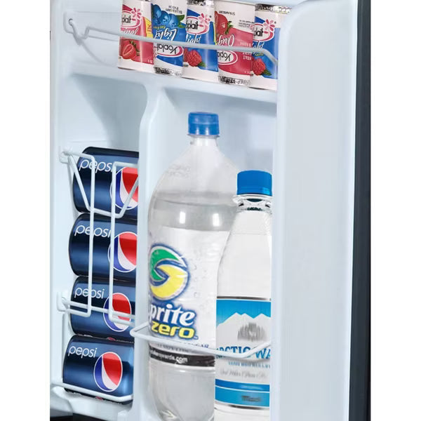 Mini Refrigerator Stainless Steel : Dorm Fridge, Reversible Door, 2 Shelves