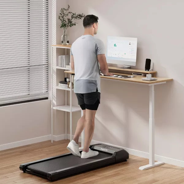 SuperFit Walking Pad Under Desk Treadmill with Remote Control and LED Display