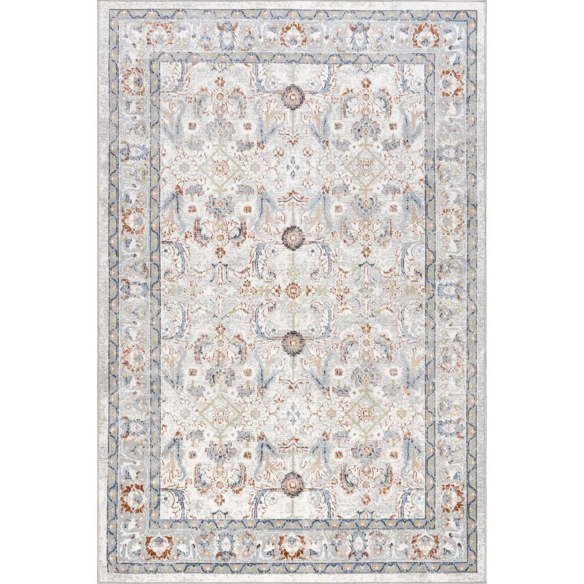 Lyric Medallion Machine Washable Indoor Area Rug