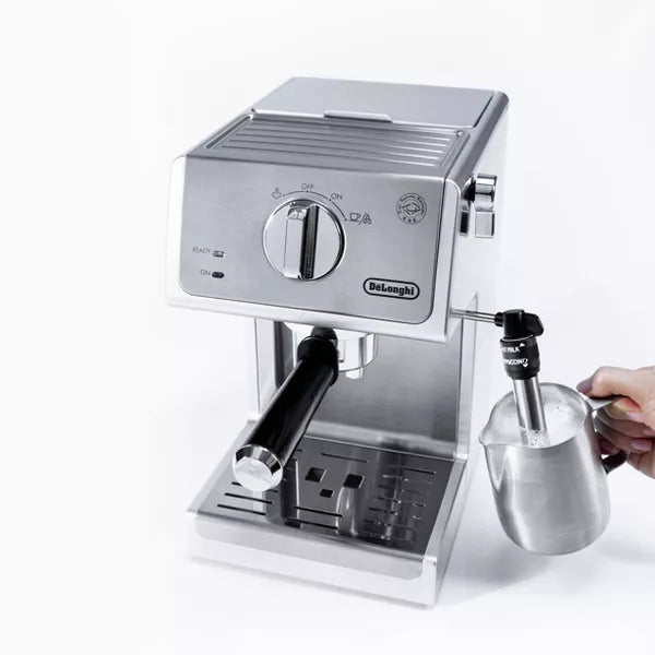 15 Bar Pump Espresso Machine : Silver, Adjustable Cup Shelf, Milk Frother, Removable Water Reservoir