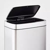 Motion Wastebasket with Liner - Stainless Steel Touchless Kitchen Trash Can, Silver