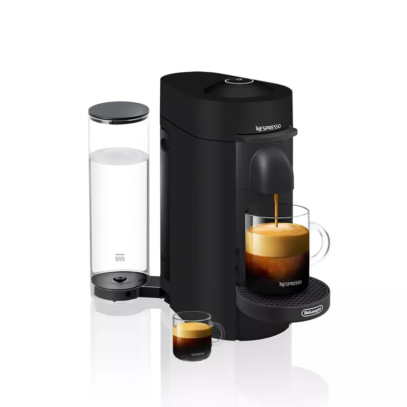 Nespresso VertuoPlus Coffee Maker and Espresso Machine Black Matte: Best Rated, Uses Nespresso Pods, 12 Capsules Included