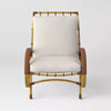2pc Sculptured Statement Patio Conversation Set Chair & Ottoman