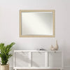 Classic Honey Silver Beveled Framed Wall Mirror
