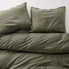 Heavyweight Linen Blend Duvet Cover and Sham Set King