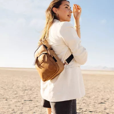 Bottom Criss-Cross Sling Diaper Bag