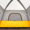 6 Person Straight Wall Tent - Orange