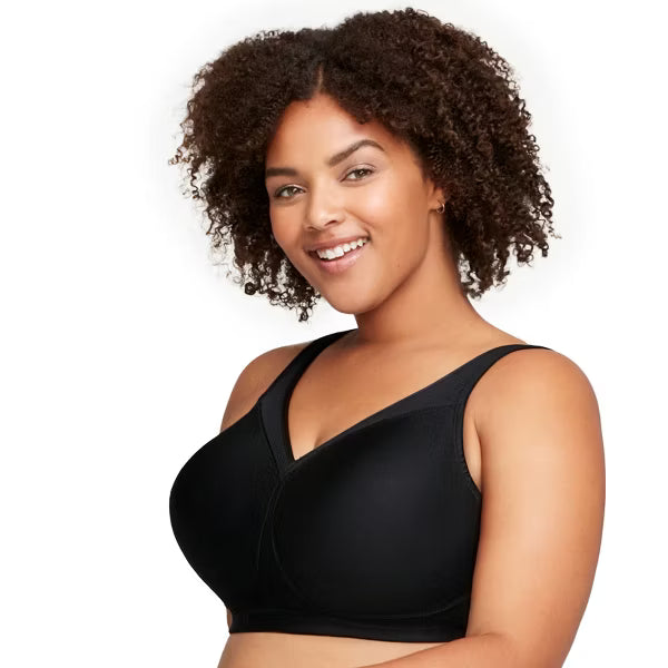 Womens MagicLift Seamless Sports Wirefree Bra Black