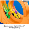 Little People Hot Wheels Spiral Stunt Speedway Toddler Race Track Playset 2 Toy Cars