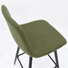 Bingo Upholstered Counter Height Stool with Black Leg Set of 2