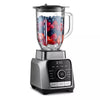 Digital Blender with 8 Total Blend Programs, 4 Speeds & Round-Plated Tamper Gray: Crushes Ice, Smoothie Maker