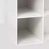 Corner Cube Bookshelf White - 3 Shelves, 9 Compartments, Bookcase & Toy Storage, Cube System Compatible