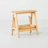 Wood Kitchen Step Stool Natural