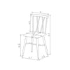 Becket Metal X Back Dining Chair