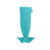 Mermaid Tail Blanket - Mermaid Pattern Knitted Throw for Adults and Kids