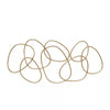 Metal Abstract Wall Decor Gold -  Contemporary Iron Artwork, Indoor Vertical Display