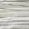 Alternating Pinstripe Comforter & Sham Set Gray/Cream Full/Queen