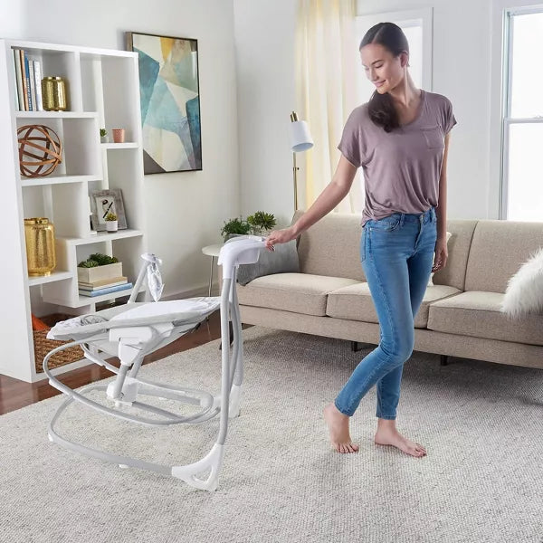 2-in-1 Multi-Direction Compact Baby Swing & Rocker with Vibrations - Raylan