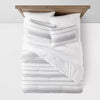 Cotton Woven Stripe Comforter & Sham Set - King