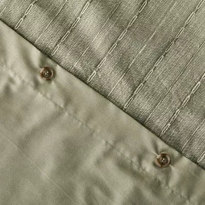 3pc Washed Loop Stripe Duvet Cover Bedding Set - Full/Queen