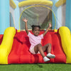 Bouncemania Inflatable Mega Bouncer with 50 Piece Play Balls, 11 Bounce Stakes, Storage Bag, Blower, and Repair Kit, Multicolor
