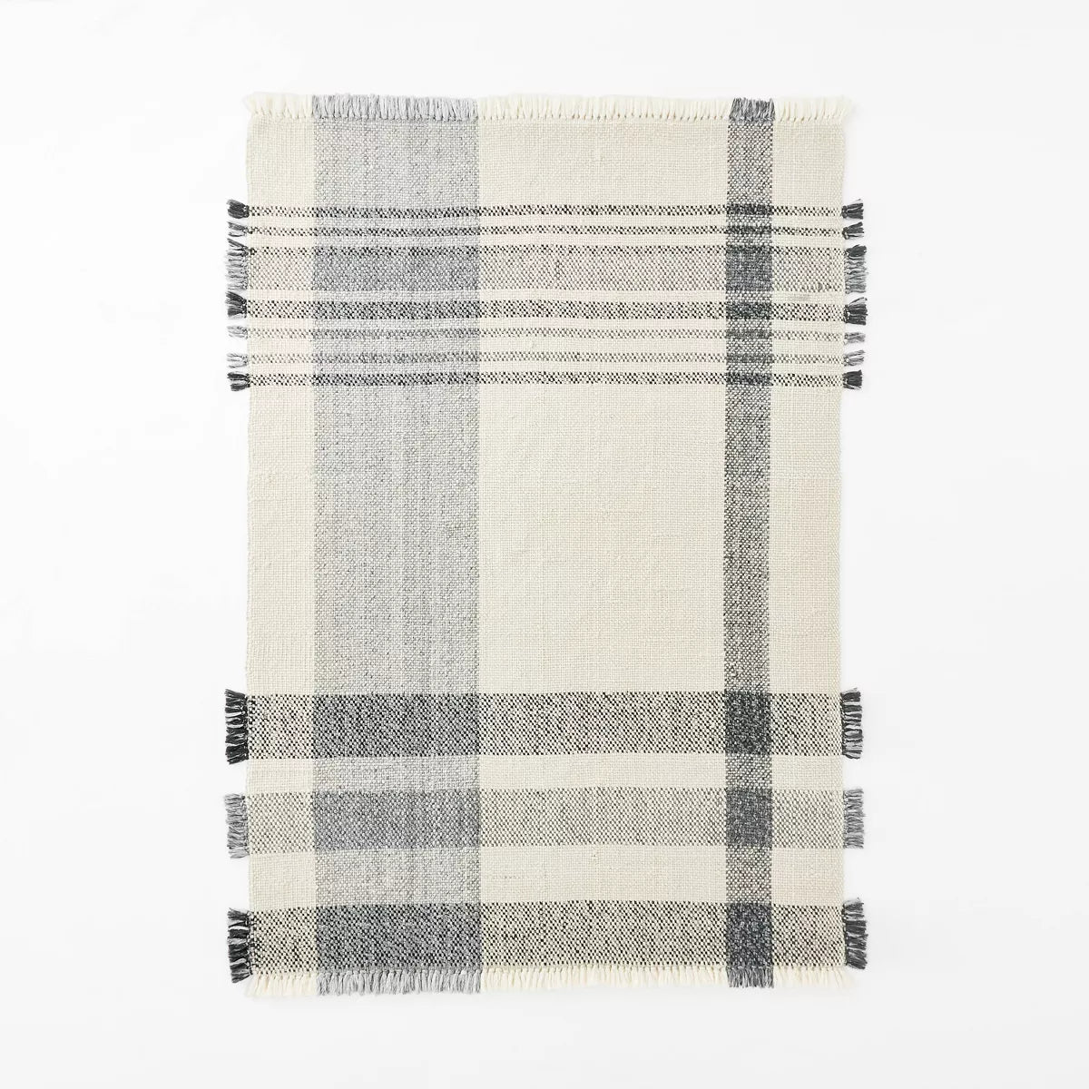 Laurelhurst Indoor/Outdoor Plaid Rug Black/White