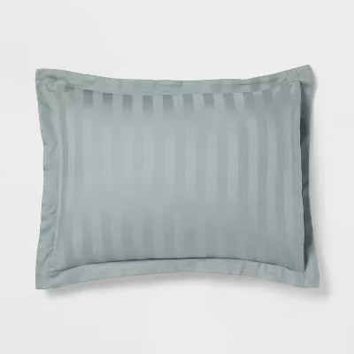 3pc Luxe Striped Damask Duvet Cover and Sham Set