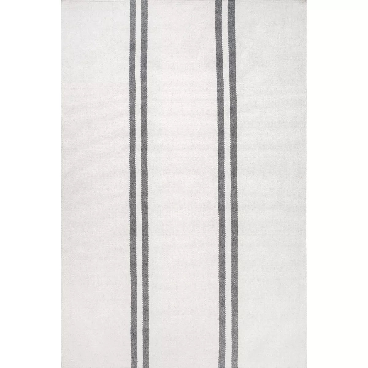 Elowen Double Striped Wool Area Rug