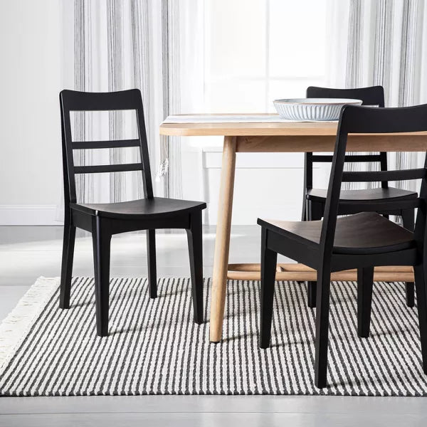 2pk Wood Ladder Back Dining Chair Set