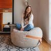 Bean Bag Chair with Removeable Cover, Foam Filled, Fabrics, All Ages