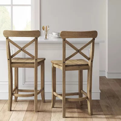 Litchfield X-Back Counter Height Barstool