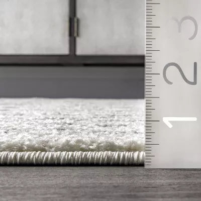 Medallion Washable Tufted And Hooked Rug - 4'x5'6