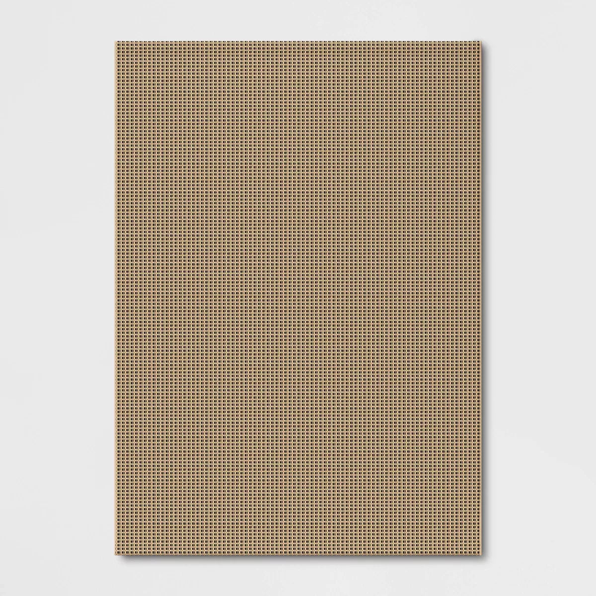 Micro Grid Rectangular Woven Indoor Outdoor Area Rug - 7'10"x10'