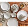 16pc Stoneware Siterra Dinnerware Set White