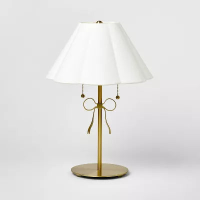 Stick Lamp with Bow Brass